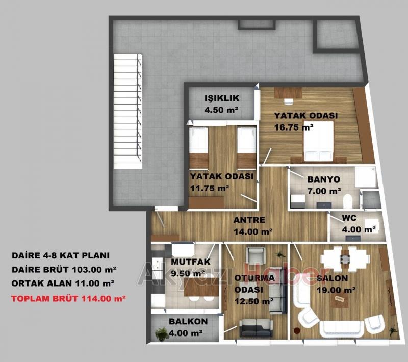 Cadde Üzerinde Satılık Daire ve İş Yerleri 