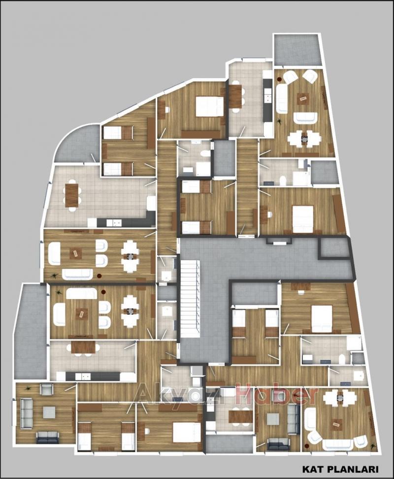 Cadde Üzerinde Satılık Daire ve İş Yerleri 