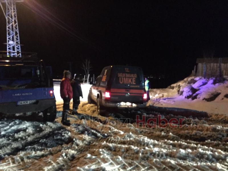 Akyazı Keremali Yaylasında Mahsur Kaldırlar