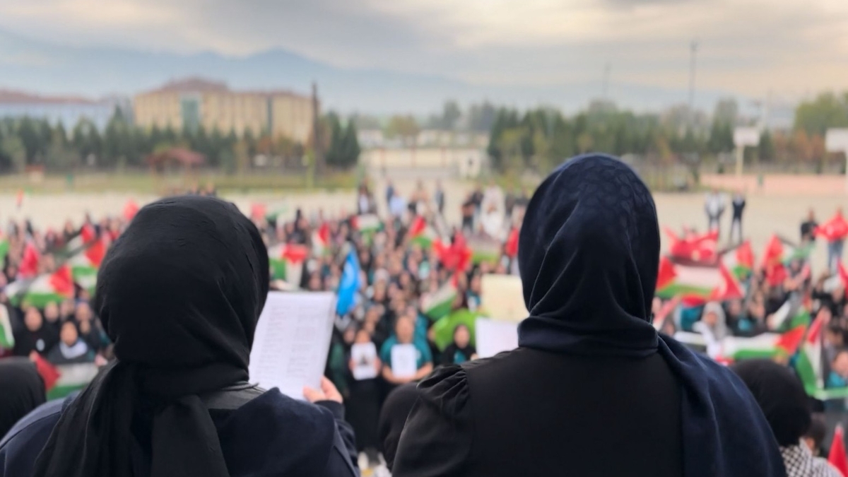 Akyazı Kız İmam Hatip Anadolu Lisesi'nde Filistin etkinliği