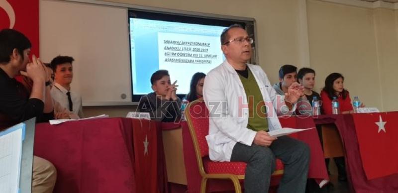 Akyazı Konuralp Anadolu Lisesinde  Münazara yarışması düzenlendi