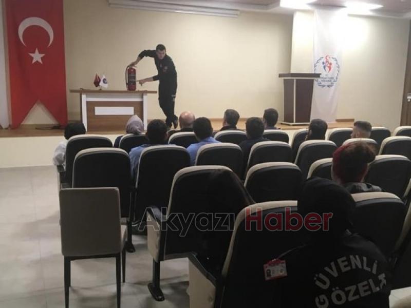 Akyazı KYK da yangın tatbikatı