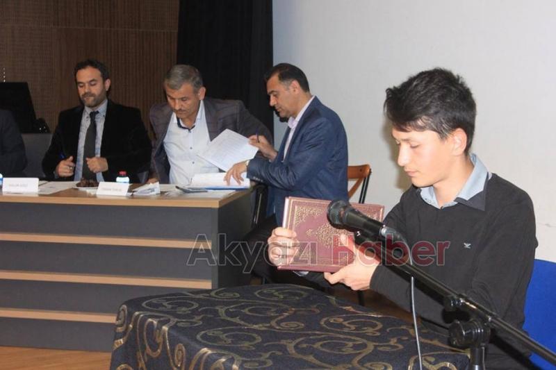 Akyazı Liseler Arası Kuranı Kerim Okuma Yarışması Yapıldı