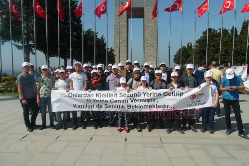 Akyazı MBDD’den Çanakkale Şehitliğine Ziyaret