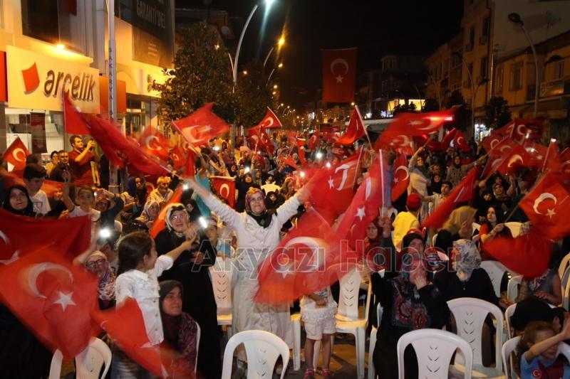 AKYAZI MİLLİ İRADE VE DEMOKRASİ NÖBETİNE KALDIĞI YERDEN DEVAM 