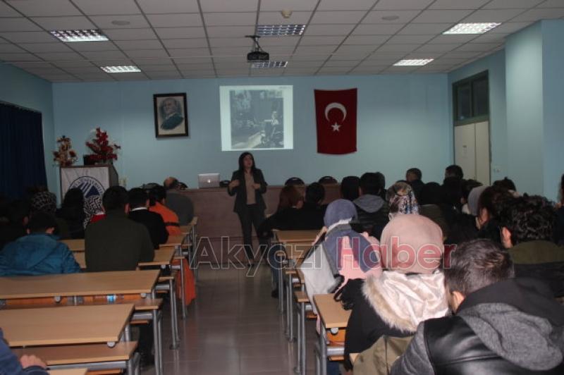 Akyazı MYO da  İç Mekan Tasarımı nda Erişilebilirlik  Söyleşisi yapıldı