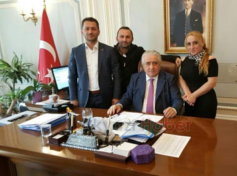 AKYAZI NIN EFSANE KAYMAKAMINA ZİYARET 