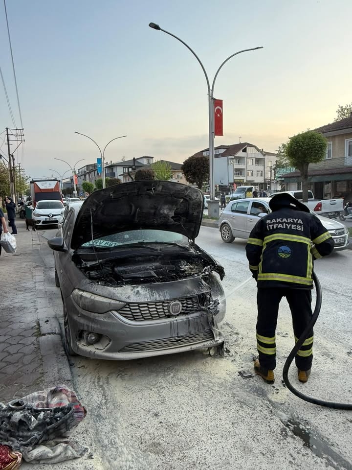 Akyazı'nın en işlek caddesinde panik anları