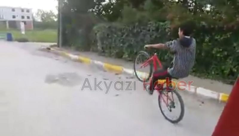 Akyazı Ömercikler Mahallesinde Tek Teker şov