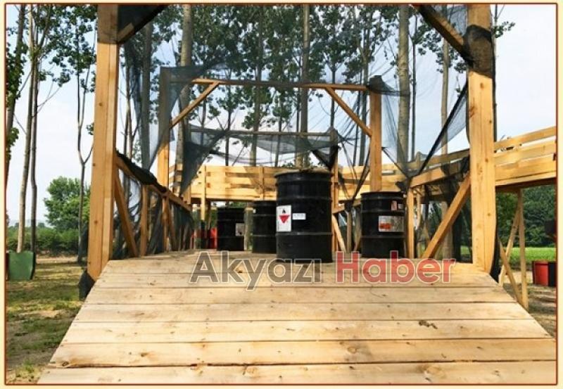 Akyazı Paintball Arena'nın Yeni Yerinde Gece Oyunları Başlamıştır