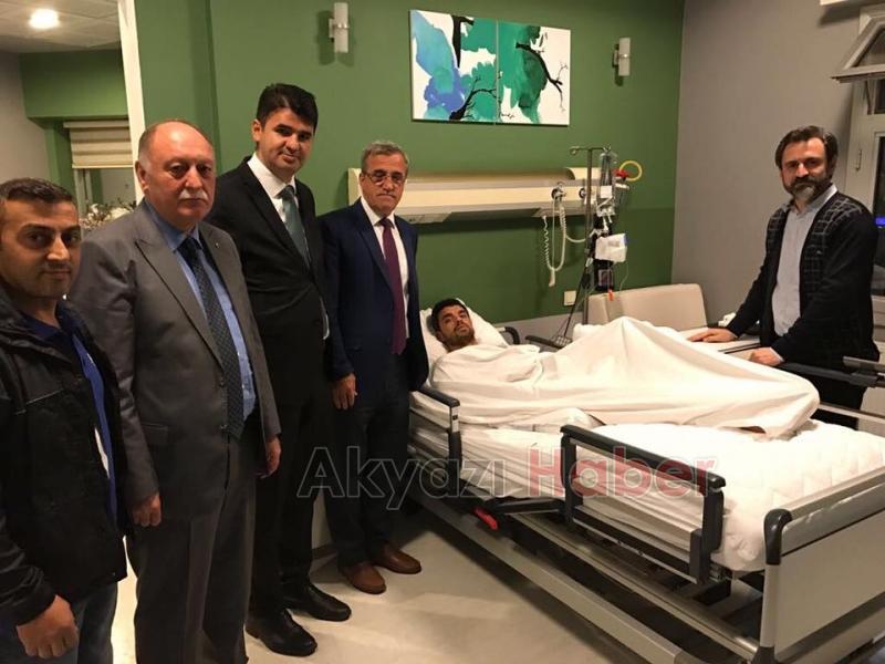 Akyazı Protokolünden Kenan Sofuluoğlu’na Geçmiş Olsun Ziyareti