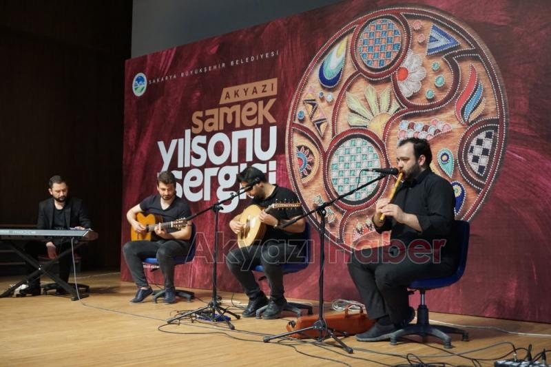 Akyazı SAMEKte yılsonu sergi gerçekleştirildi