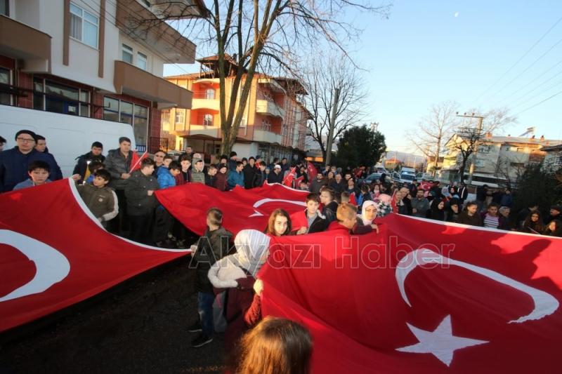 AKYAZI SARIKAMIŞ ŞEHİTLERİ ANISINA AKSARTEPE ZİRVESİNE YÜRÜDÜ