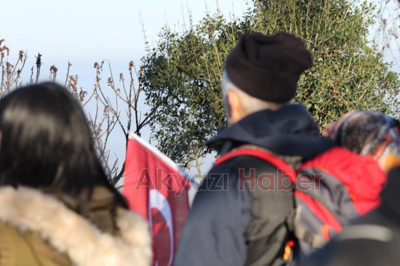 AKYAZI SARIKAMIŞ ŞEHİTLERİ ANISINA AKSARTEPE ZİRVESİNE YÜRÜDÜ