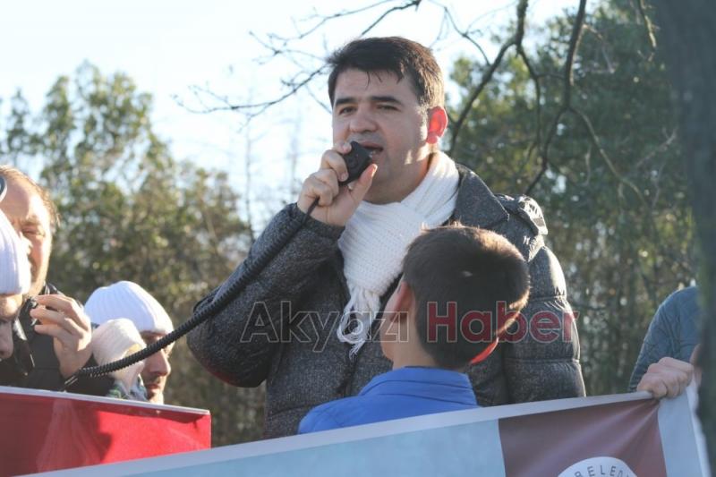 AKYAZI SARIKAMIŞ ŞEHİTLERİ ANISINA AKSARTEPE ZİRVESİNE YÜRÜDÜ