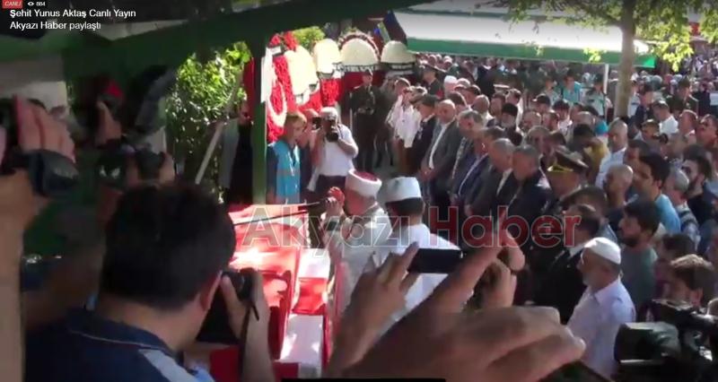Akyazı Şehidini Son Yolculuğuna Uğurluyor