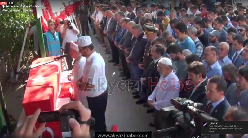 Akyazı Şehidini Son Yolculuğuna Uğurluyor