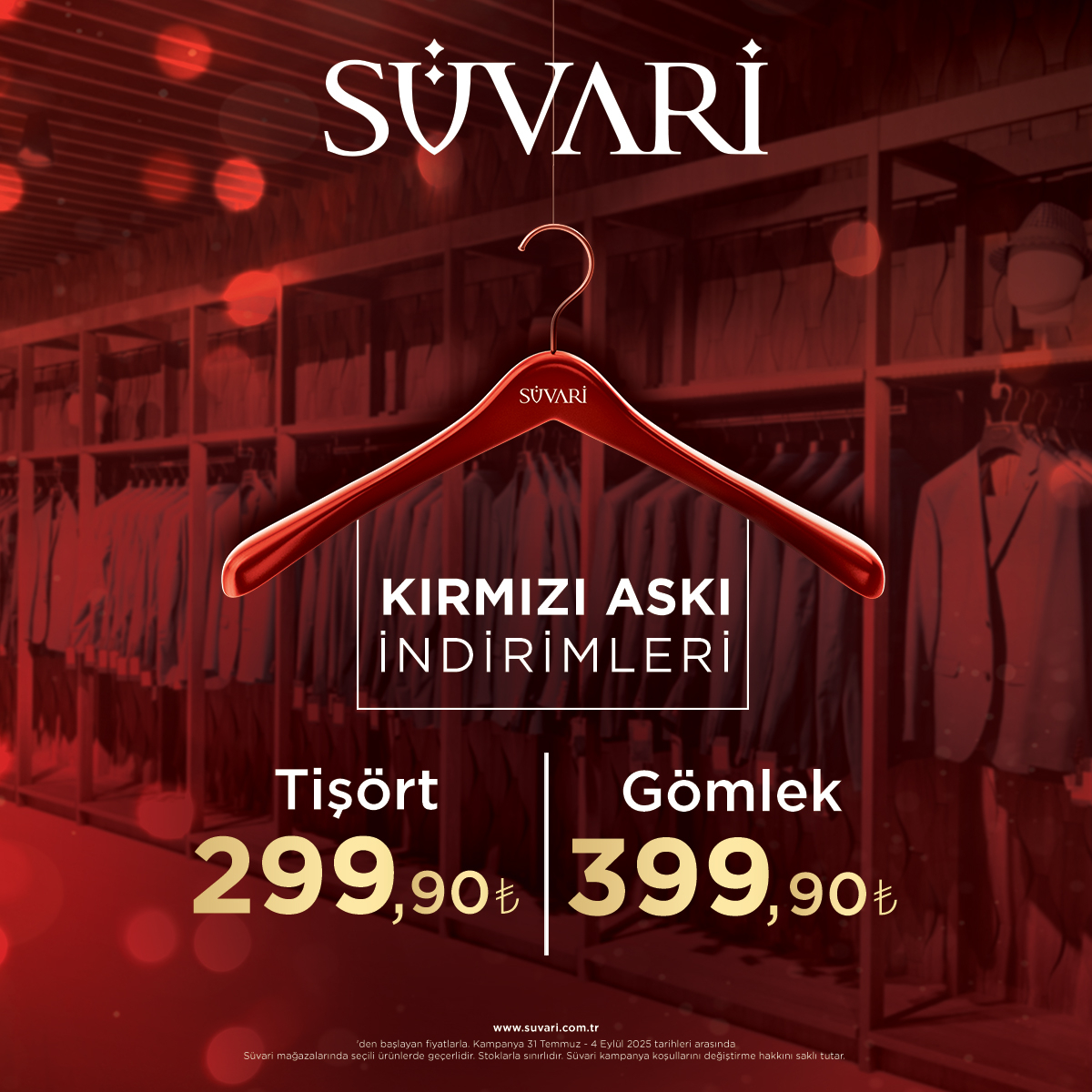 Akyazı Süvari Mağazasında Kırmızı Askılı Dev İndirim Günleri Başladı!