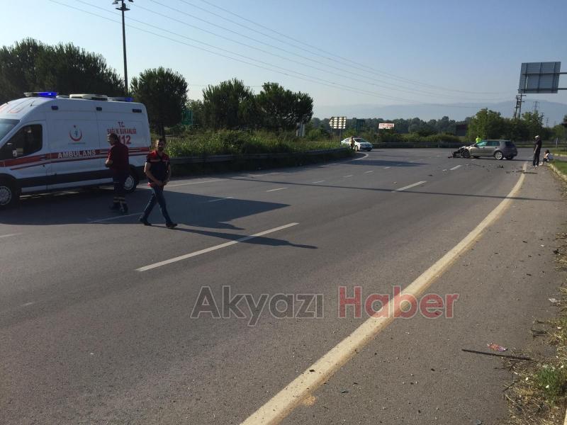 Akyazı TEM Kavşağı Sabah saatleri Büyük korku yaşadılar