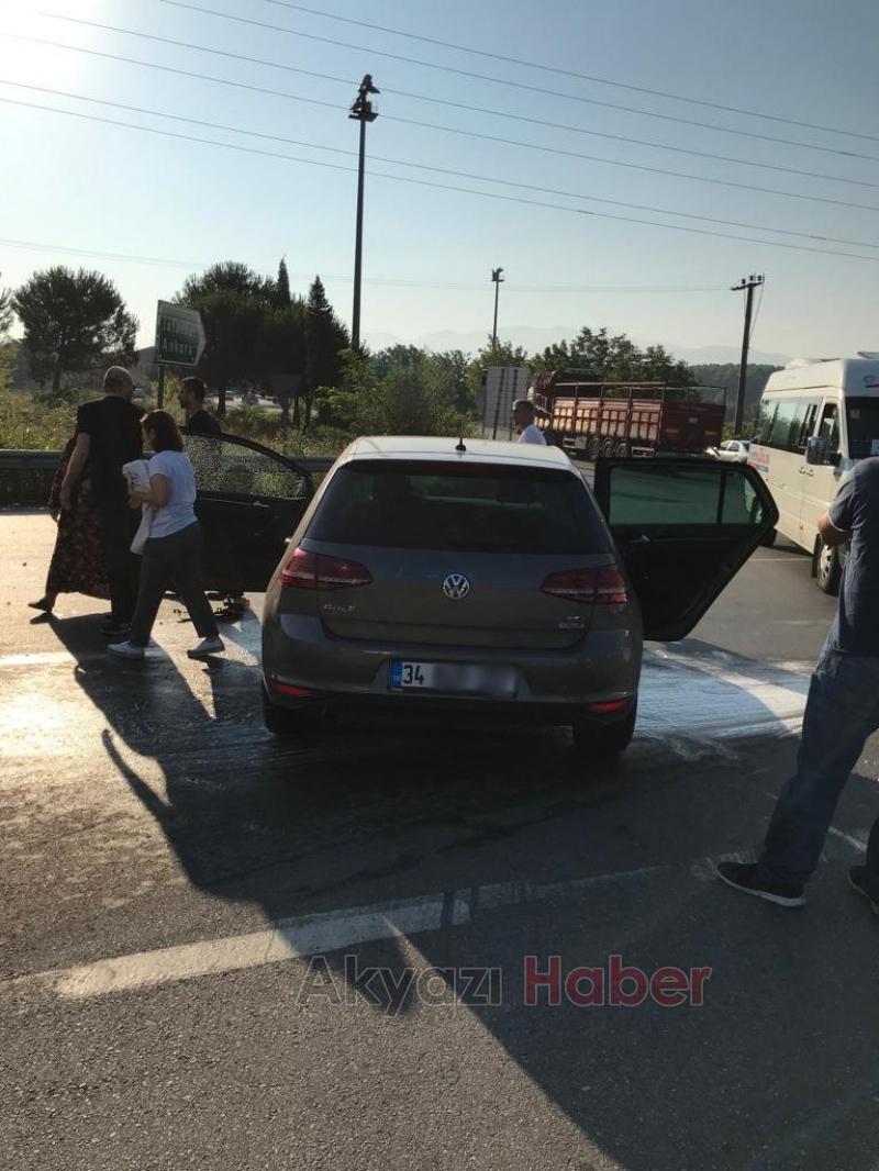 Akyazı TEM Kavşağı Sabah saatleri Büyük korku yaşadılar