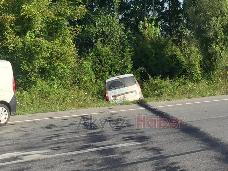 Akyazı TEM Kavşağı Sabah saatleri Büyük korku yaşadılar