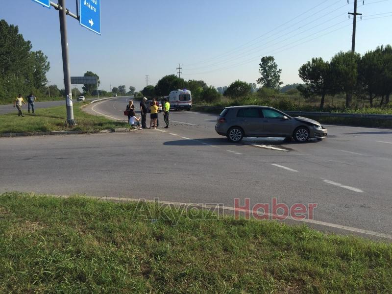 Akyazı TEM Kavşağı Sabah saatleri Büyük korku yaşadılar