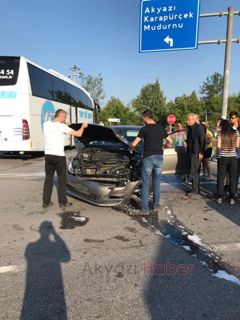 Akyazı TEM Kavşağı Sabah saatleri Büyük korku yaşadılar