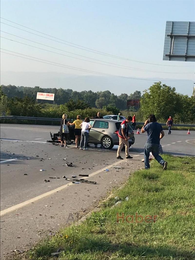 Akyazı TEM Kavşağı Sabah saatleri Büyük korku yaşadılar