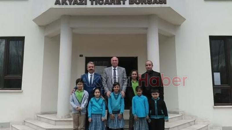 Akyazı Ticaret Borsasına Okulların Teşekkür Ziyaretleri Devam Ediyor