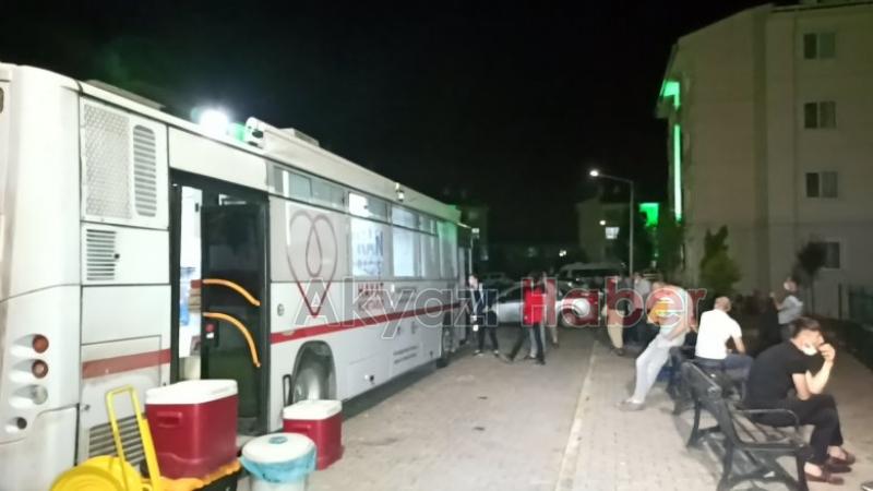 Akyazı TOKİ de kan bağışı kampanyası düzenlendi