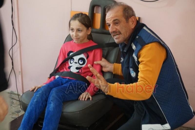 Akyazı Trafik Parkta Çocuklara trafik eğitimi verildi