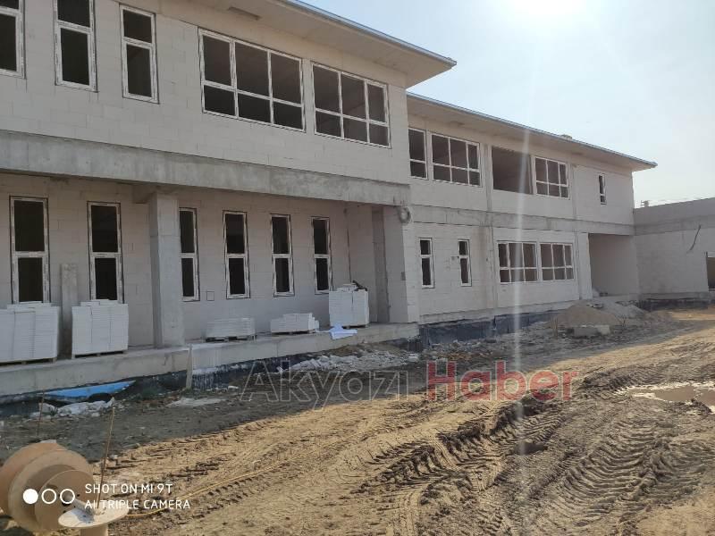 AKYAZI TSO TOBB İLKÖĞRETİM OKULU İNŞAATI TÜM HIZIYLA DEVAM EDİYOR
