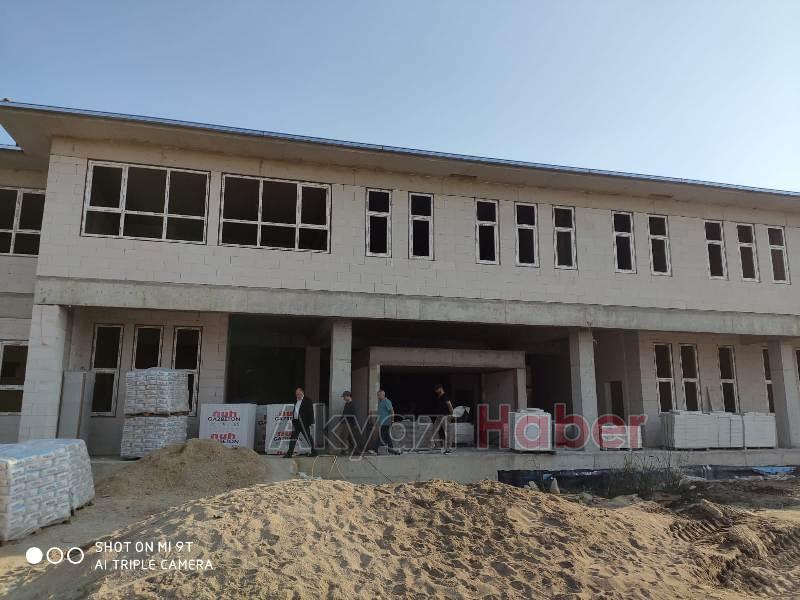 AKYAZI TSO TOBB İLKÖĞRETİM OKULU İNŞAATI TÜM HIZIYLA DEVAM EDİYOR