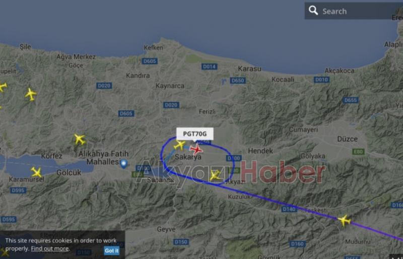 Akyazı Üzerinde Hava Hareketliliği