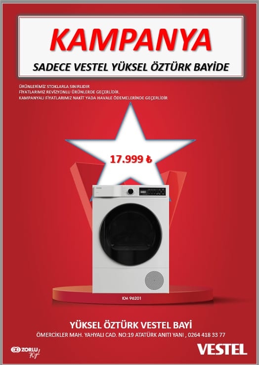 Akyazı Vestel Yüksel Öztürk Bayisinde Büyük Kampanya Fırsatı!