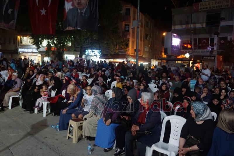 AKYAZI YİNE MEYDANLAYDI 15 TEMMUZ ŞEHİTLERİNİ UNUTMADILAR