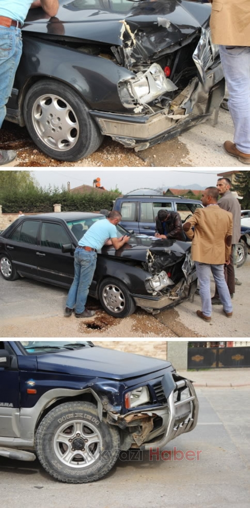 Akyazı Ada Caddesinde Trafik Kazası