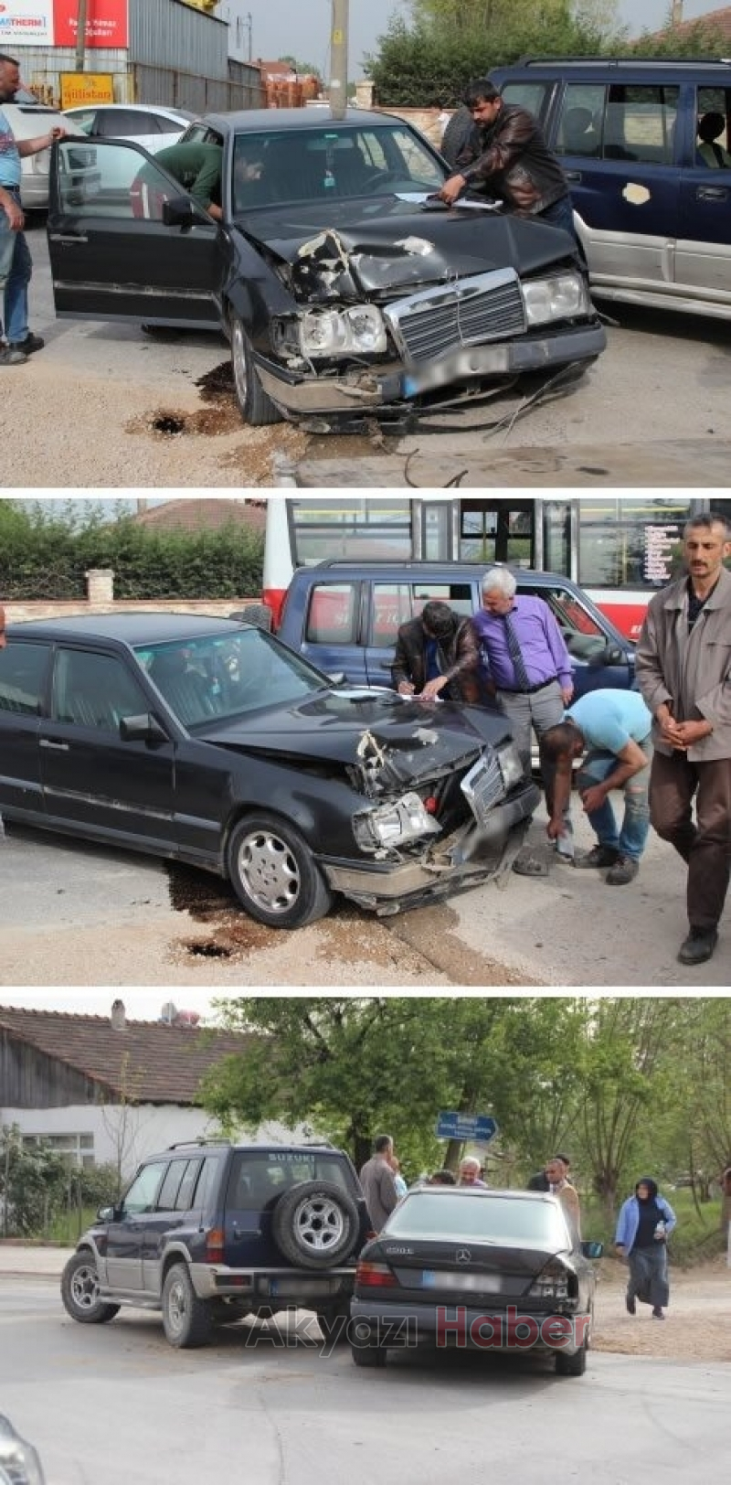 Akyazı Ada Caddesinde Trafik Kazası