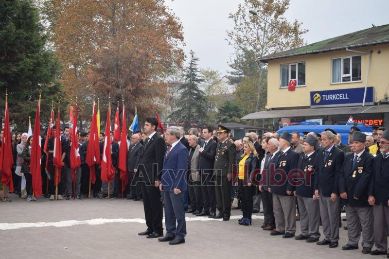 Akyazıda 10 Kasım Atatürkü Anma Töreni