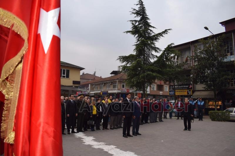 Akyazıda 10 Kasım Atatürkü Anma Töreni