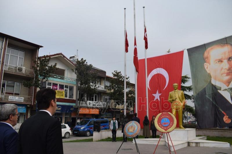 Akyazıda 10 Kasım Atatürkü Anma Töreni