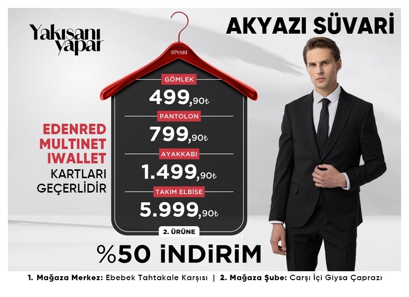 Akyazı’da Damatlık ve Takım Elbisede Şok Fiyatlar: Tek Setle Tüm Düğün Hazırlığınız Tamam!