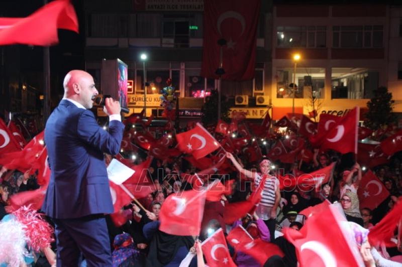 Akyazı’da Demokrasi Nöbeti Finali