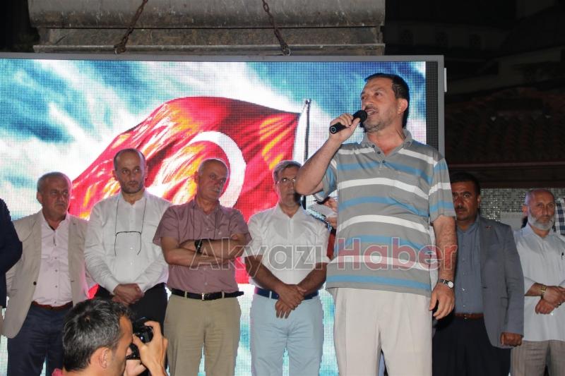 AKYAZIDA DEMOKRASİ VE MİLLİ İRADE NÖBETİNE BÜYÜK İLGİ