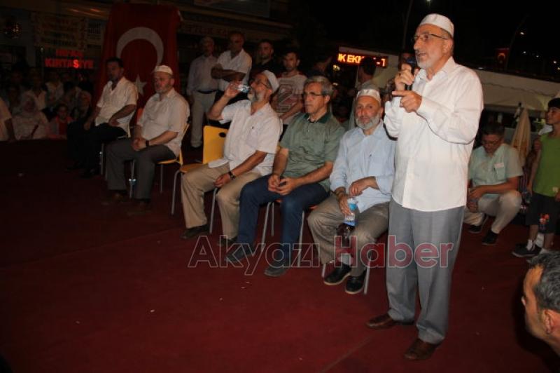 Akyazıda Demokrasiye Saygı Nöbetinde 3. Gün 