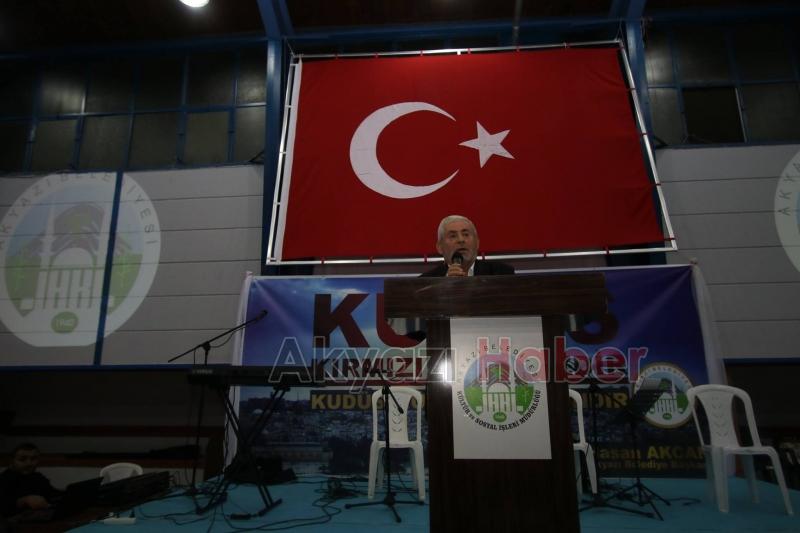 AKYAZIDA DUALARLA KUDÜS GECESİ