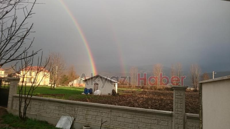 Akyazı’da Gökkuşağı Manzarası