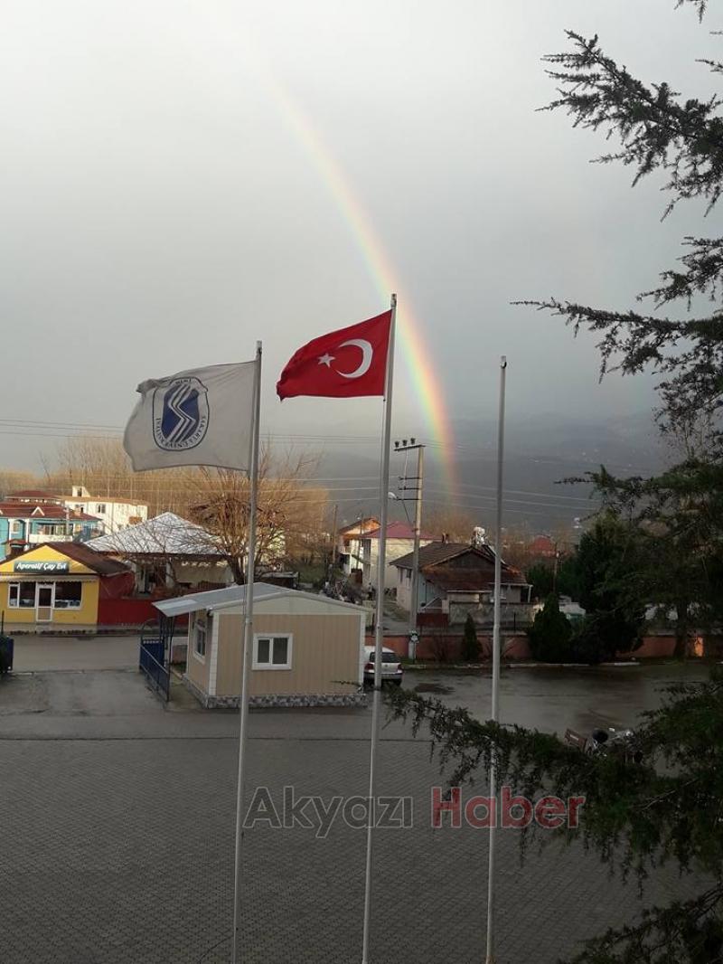 Akyazı’da Gökkuşağı Manzarası