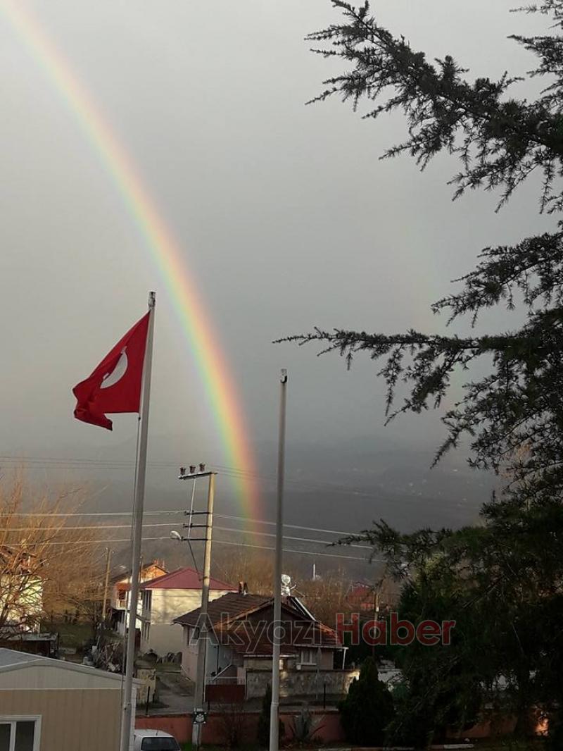Akyazı’da Gökkuşağı Manzarası