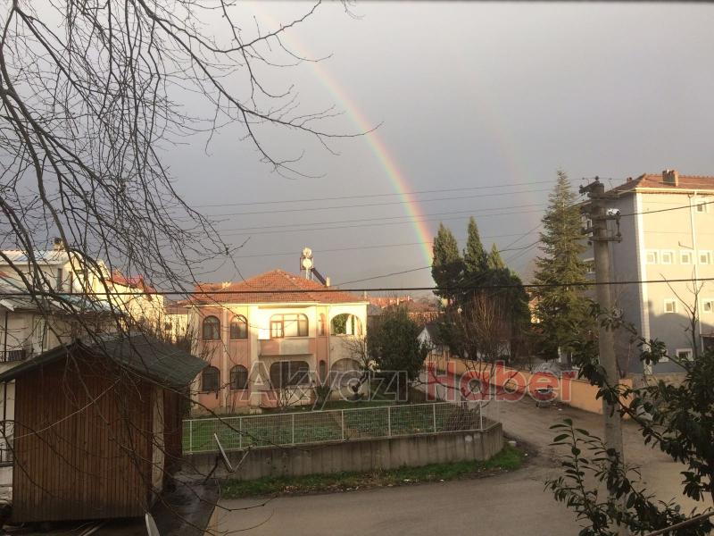 Akyazı’da Gökkuşağı Manzarası